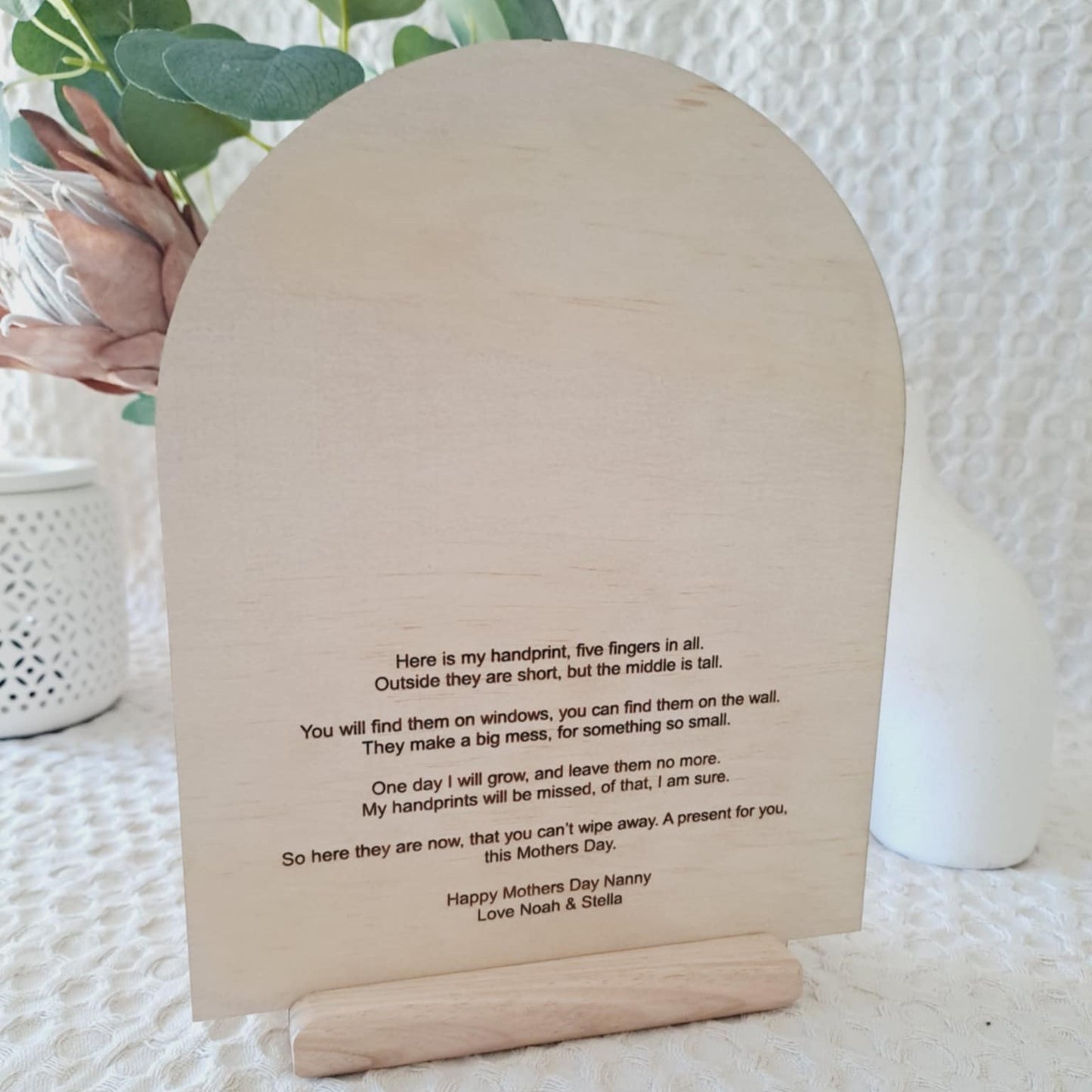 Mother's Day Handprint Plaque