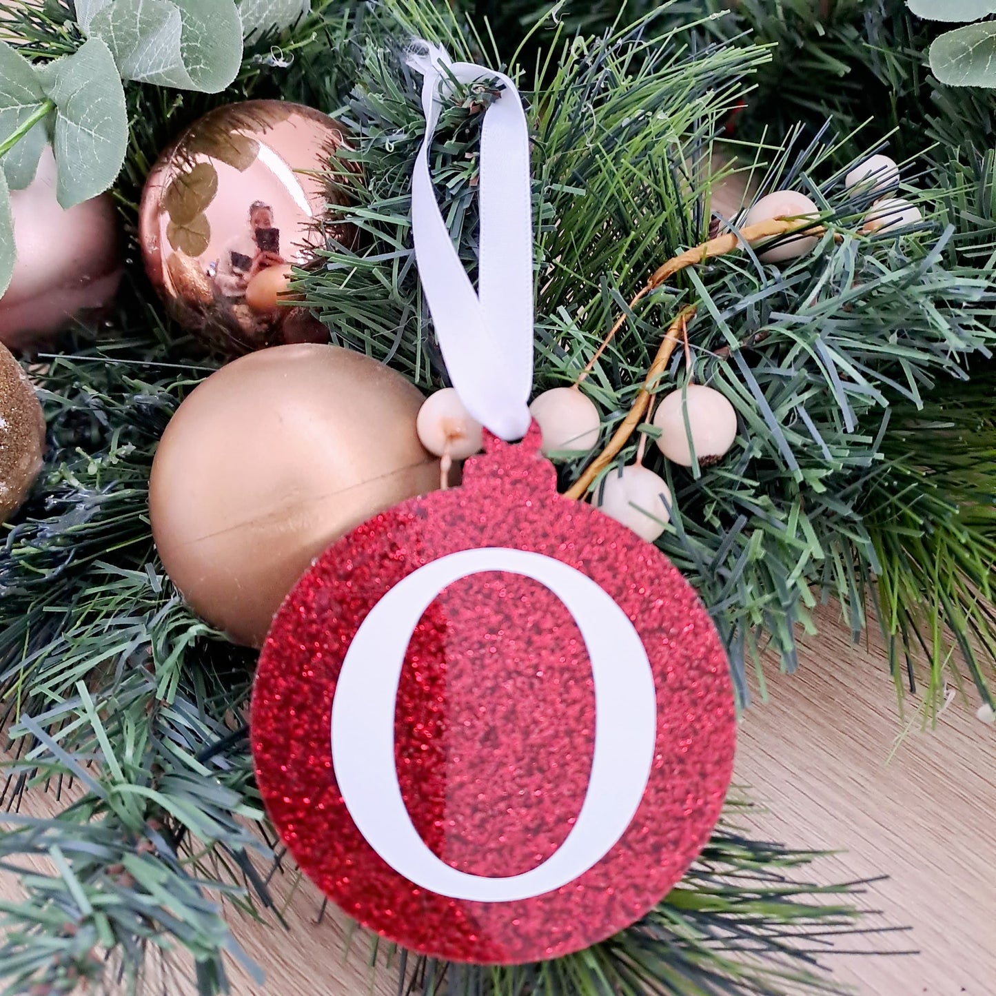 Initial Glitter Bauble - Christmas Tree Decoration
