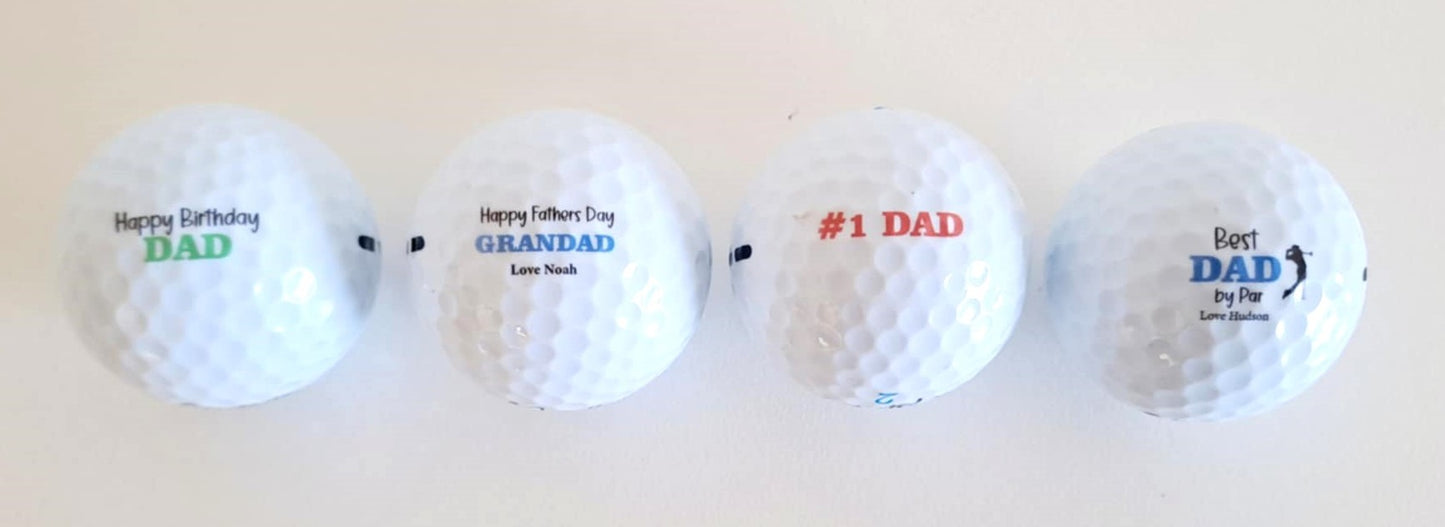 Personalised Golf Ball - Set of 3 - Most Average Golfer
