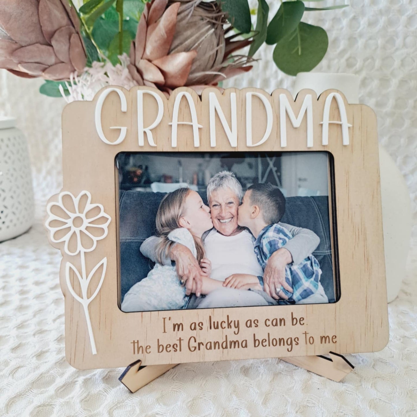 Floral Personalised Photo Frame