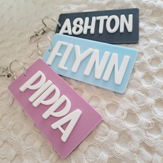 Personalised Acrylic Bag Tag