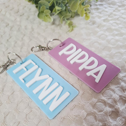 Personalised Acrylic Bag Tag