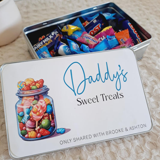 Personalised Treat Tin - Candy Style