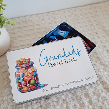 Personalised Treat Tin - Candy Style