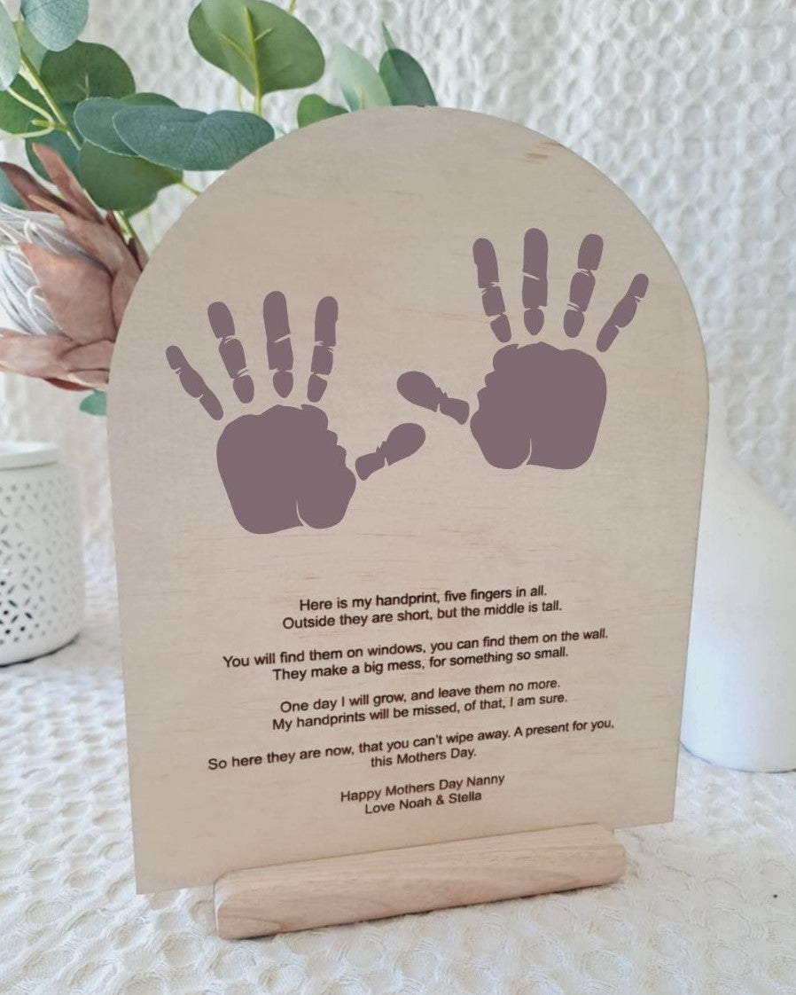 Mother's Day Handprint Plaque