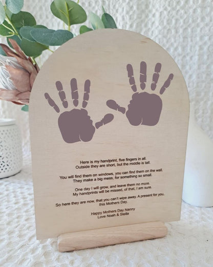 Mother's Day Handprint Plaque