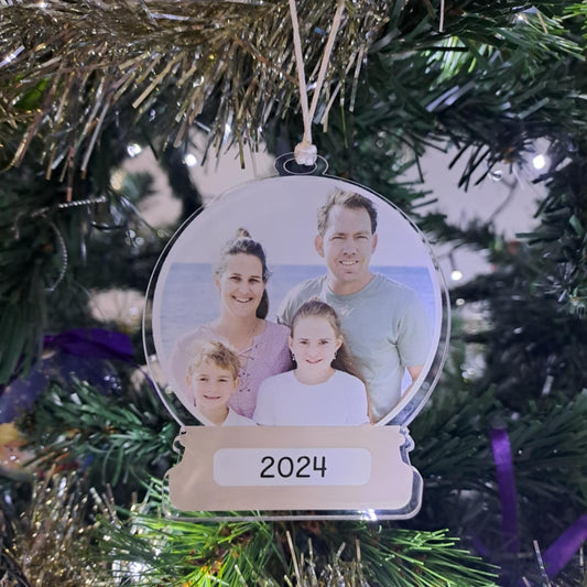 Photo Christmas Decoration - Snow-globe
