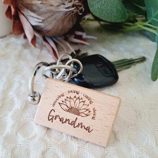 Timber Keyring | Sunflower