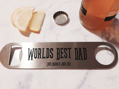Stainless Steel Bottle Openers- Dad designs
