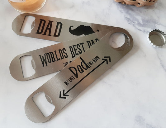 Stainless Steel Bottle Openers- Dad designs