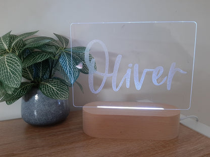 Personalised Night Light- Name Classic