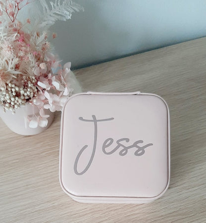 Personalised Small Zip Jewellery Box