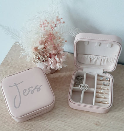 Personalised Small Zip Jewellery Box