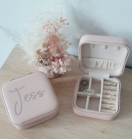Personalised Small Zip Jewellery Box