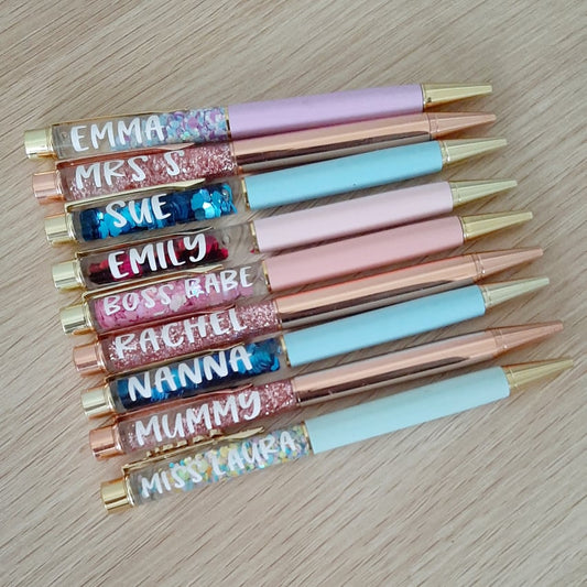 Personalised Glitter Pens