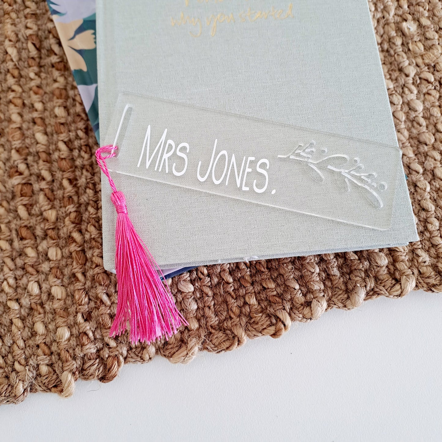 Personalised Book Mark ~ Leaf Design