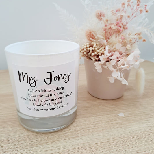 Educational Rockstar - Teacher Candle