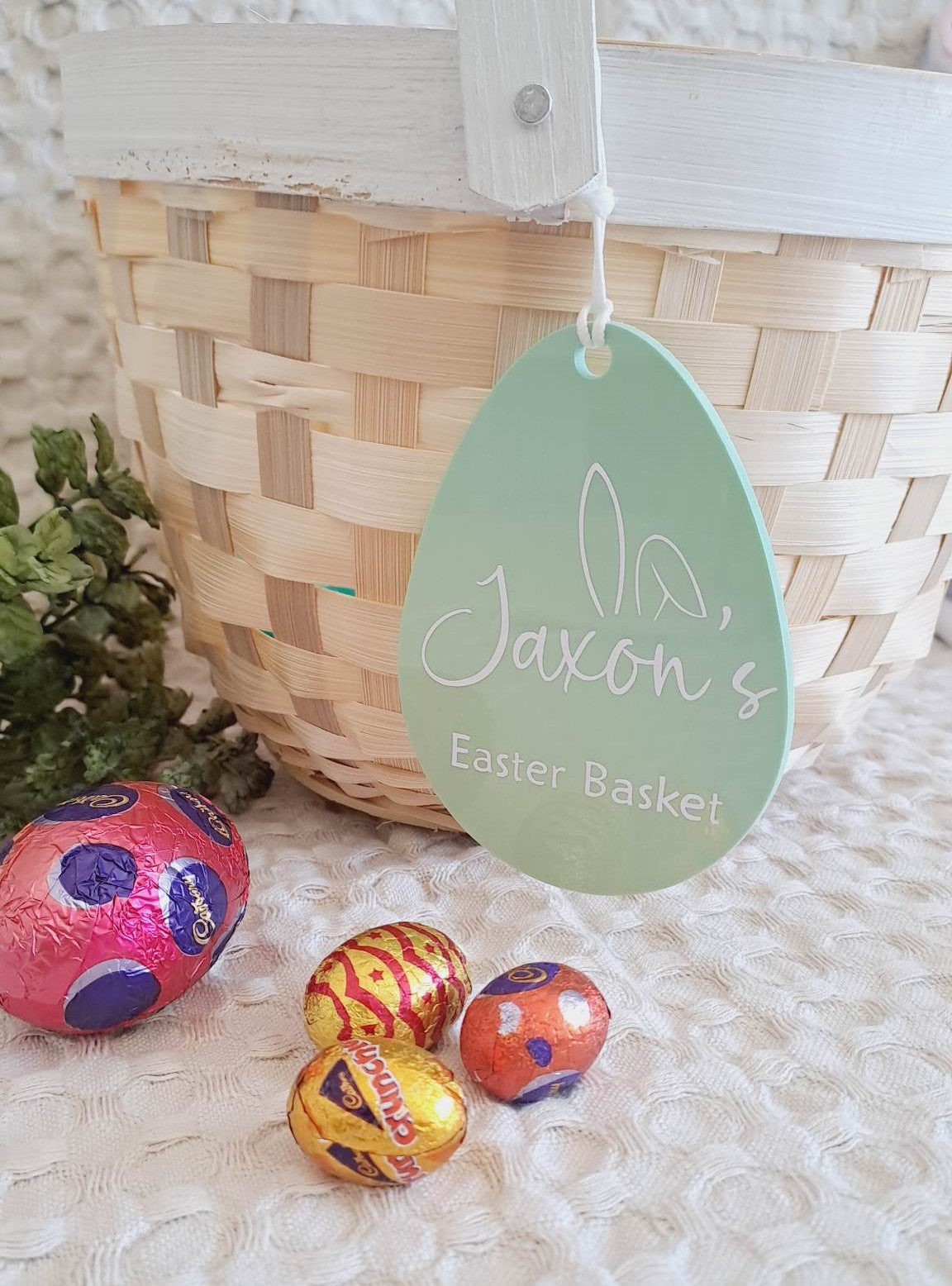 Personalised Acrylic Easter Gift Tag