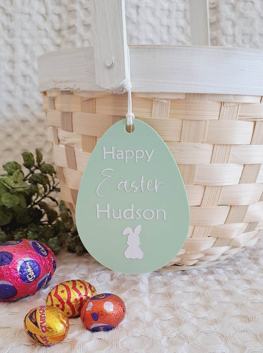 Personalised Acrylic Easter Gift Tag