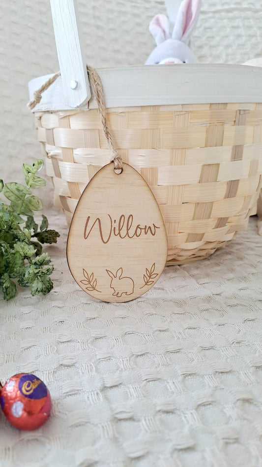 Personalised Easter Timber tags
