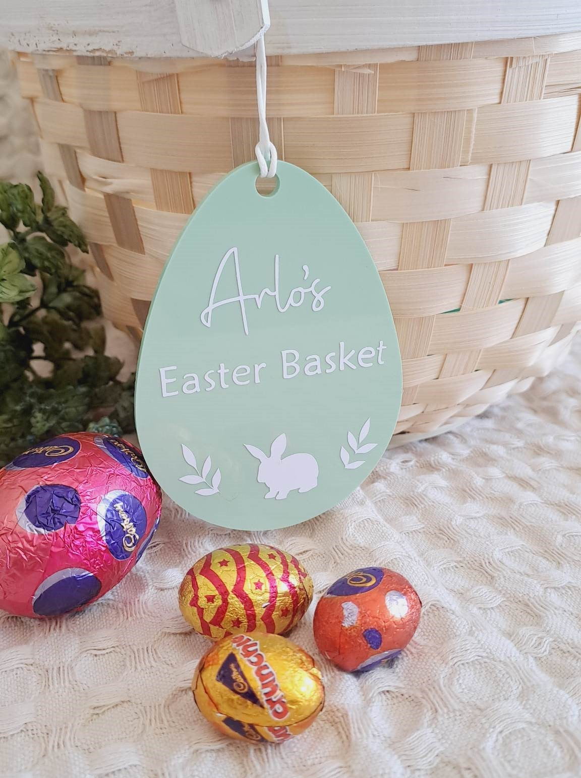 Personalised Acrylic Easter Gift Tag