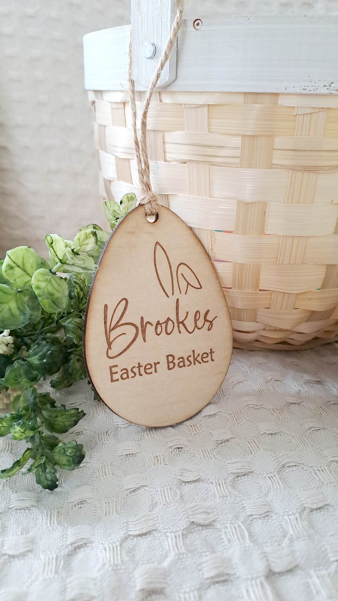 Personalised Easter Timber tags