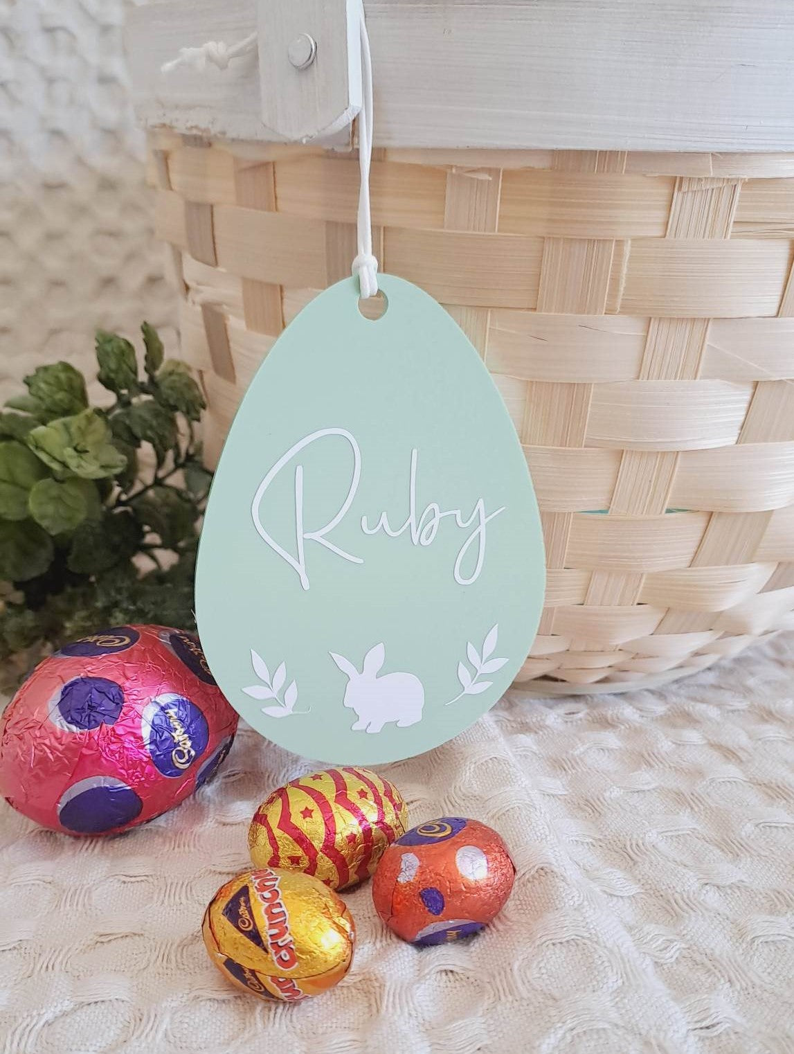 Personalised Acrylic Easter Gift Tag